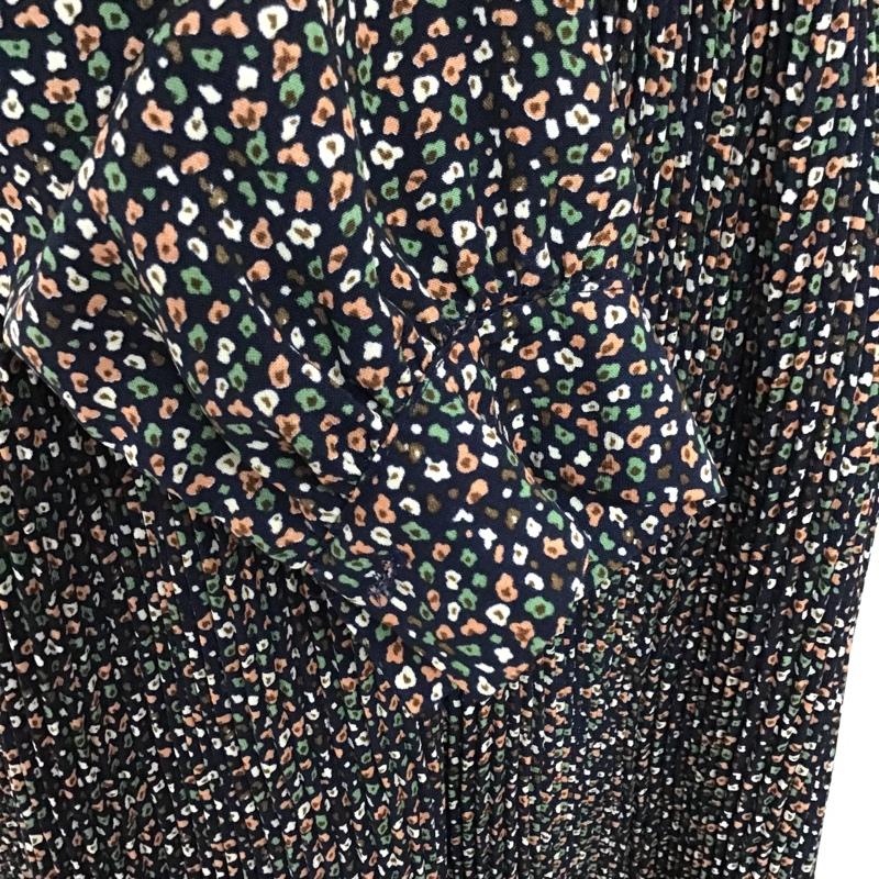オリーブデオリーブ OLIVE des OLIVE ワンピース ロングスカート 長袖ロングワンピース 花柄ワンピース 総柄 切り替えワンピース フレアロングスカート FREE 総柄 X 花柄 マルチカラー / マルチカラー /  レディース USED 古着 中古 10093952