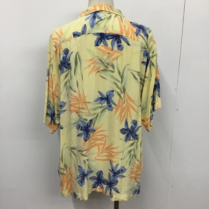 オリジナルアイランドスポーツ ORIGINAL ISLAND SPORT シャツ、ブラウス 半袖 アロハシャツ M 花柄 黄 / イエロー /  メンズ USED 古着 中古 10093956