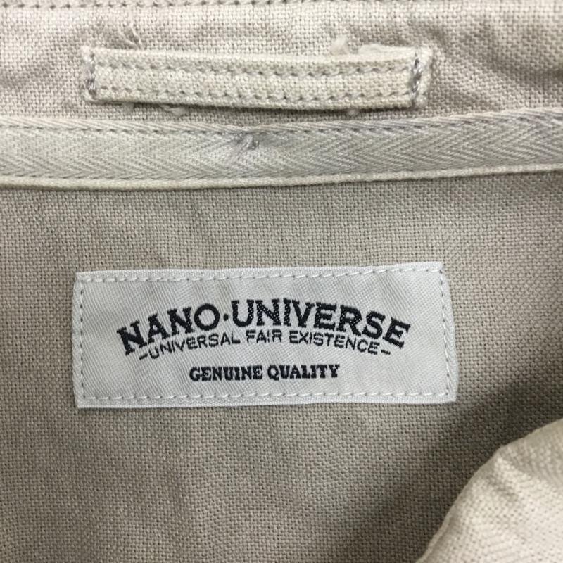 ナノユニバース nano・universe シャツ、ブラウス 長袖 NUC02SH443SB S 無地 ベージュ / ベージュ /  メンズ USED 古着 中古 10093971