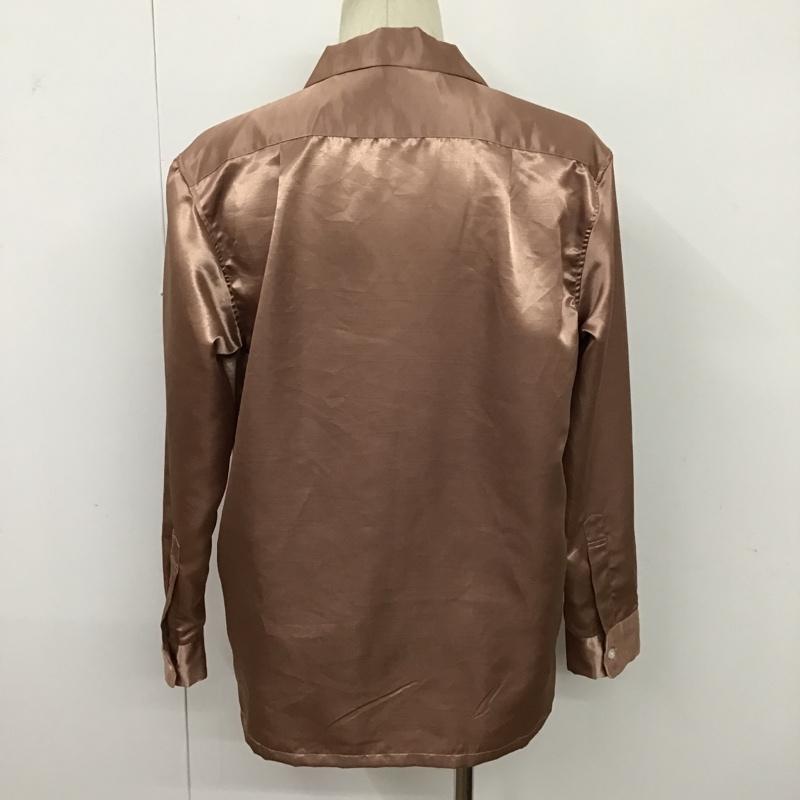 ジージーディー GGD シャツ、ブラウス 長袖 324-181001-18S-10096 オープンカラーシャツ 2 無地 桃 / ピンク /  メンズ USED 古着 中古 10093982