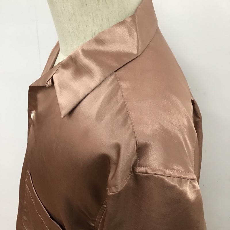 ジージーディー GGD シャツ、ブラウス 長袖 324-181001-18S-10096 オープンカラーシャツ 2 無地 桃 / ピンク /  メンズ USED 古着 中古 10093982