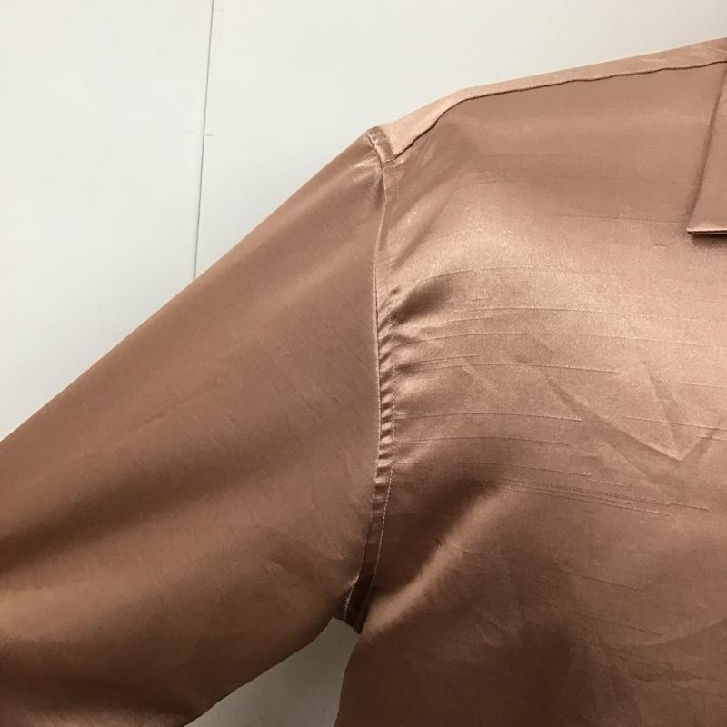 ジージーディー GGD シャツ、ブラウス 長袖 324-181001-18S-10096 オープンカラーシャツ 2 無地 桃 / ピンク /  メンズ USED 古着 中古 10093982