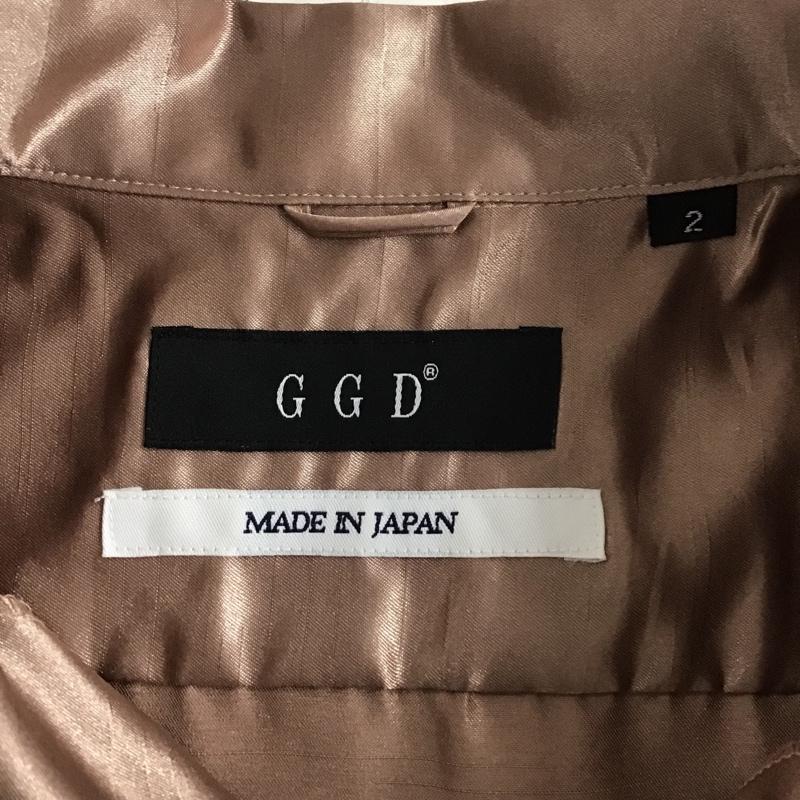 ジージーディー GGD シャツ、ブラウス 長袖 324-181001-18S-10096 オープンカラーシャツ 2 無地 桃 / ピンク /  メンズ USED 古着 中古 10093982