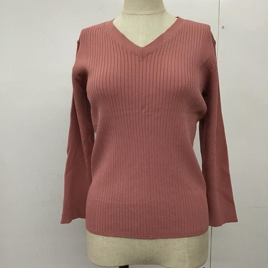 ユナイテッドアローズグリーンレーベルリラクシング UNITED ARROWS green label relaxing カットソー 長袖 3513-119-1530 リブニットカットソー 長袖カットソー FREE 無地 桃 / ピンク /  レディース USED 古着 中古 10093989