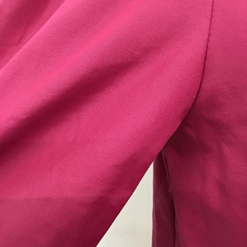 ジュエルチェンジズ Jewel Changes カットソー 七分袖 6611-162-0726 七分丈カットソー 袖スリット Vネックカットソー FREE 無地 桃 / ピンク /  レディース USED 古着 中古 10093991