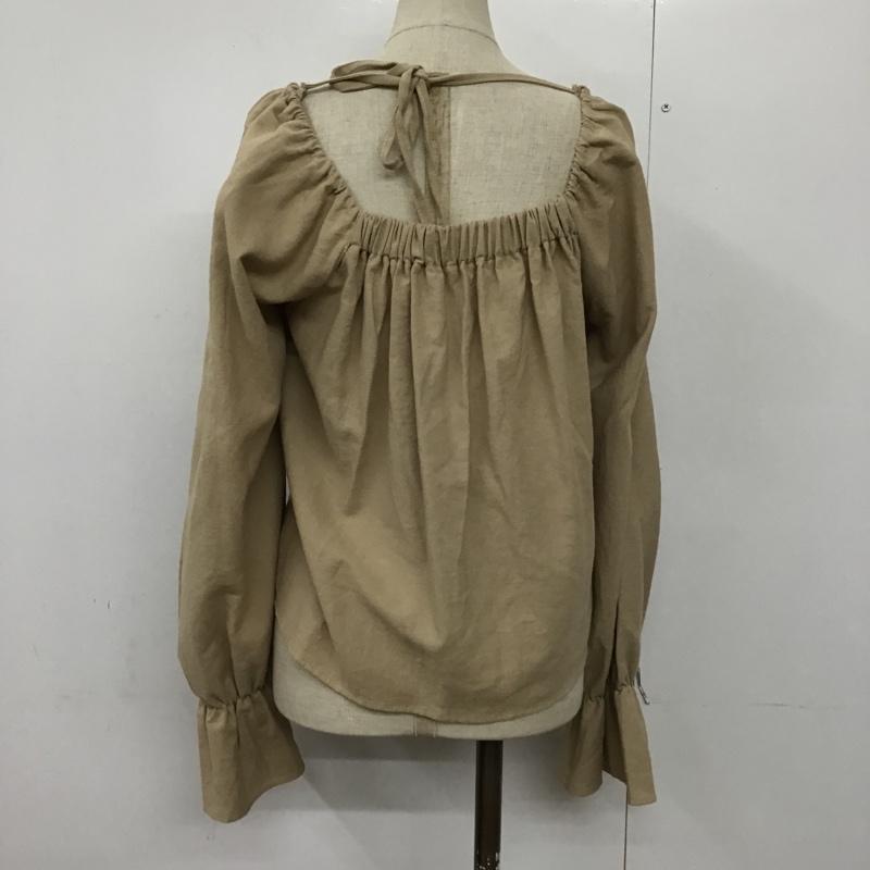 古着 USED カットソー 長袖 IGOTC スクエアネック 無地 ベージュ / ベージュ /  レディース USED 古着 中古 10093993