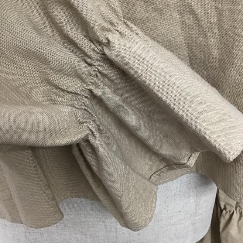 古着 USED カットソー 長袖 IGOTC スクエアネック 無地 ベージュ / ベージュ /  レディース USED 古着 中古 10093993