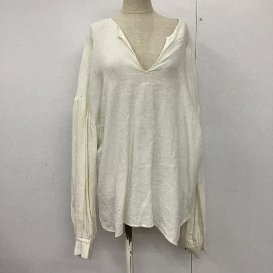 リエス Liesse カットソー 長袖 A0175FB259 Vネック 無地 白 / ホワイト /  レディース USED 古着 中古 10093994