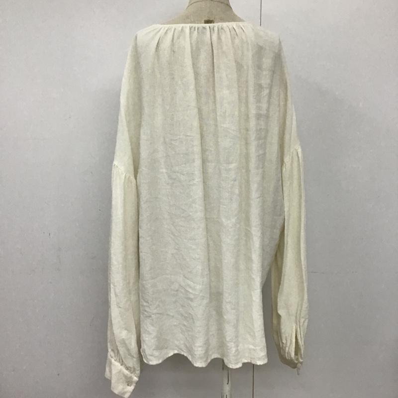 リエス Liesse カットソー 長袖 A0175FB259 Vネック 無地 白 / ホワイト /  レディース USED 古着 中古 10093994