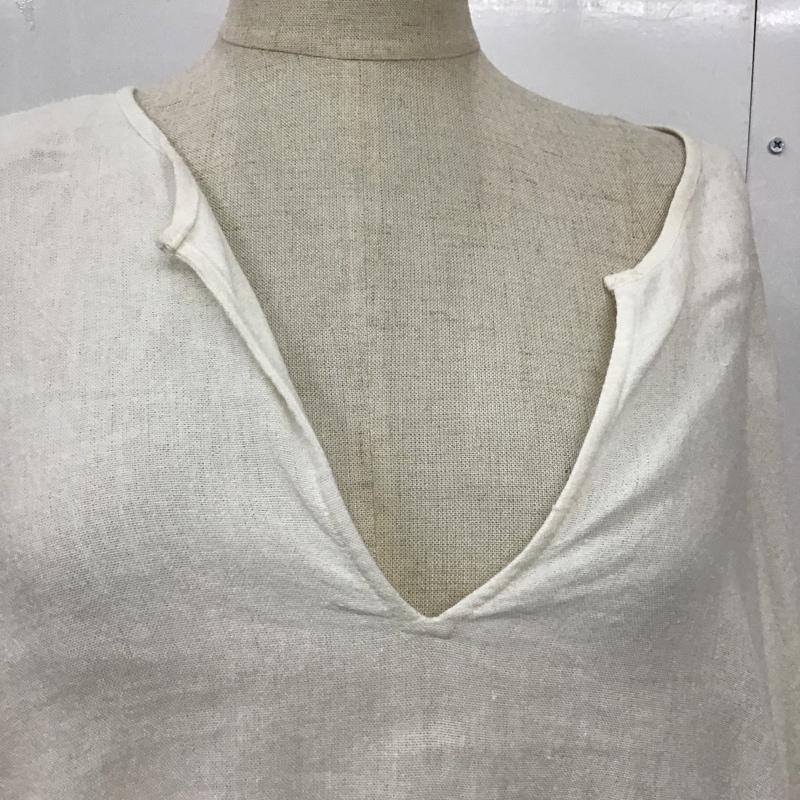 リエス Liesse カットソー 長袖 A0175FB259 Vネック 無地 白 / ホワイト /  レディース USED 古着 中古 10093994