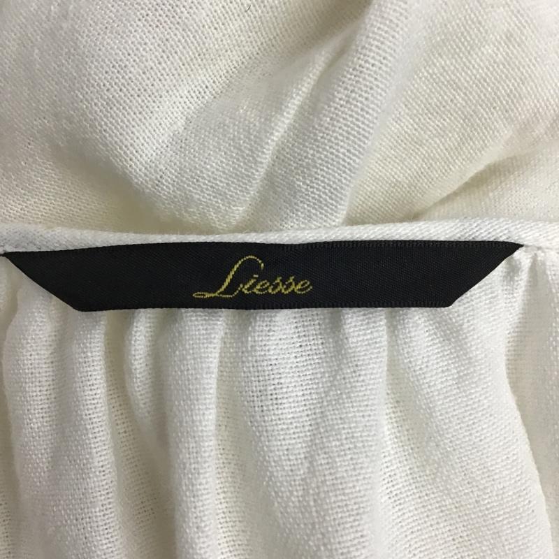 リエス Liesse カットソー 長袖 A0175FB259 Vネック 無地 白 / ホワイト /  レディース USED 古着 中古 10093994