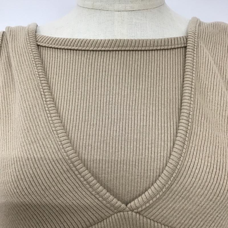 フリーズマート FREE'S MART ワンピース ロングスカート 131-1140012 ビスチェレイヤードカットソーワンピース FREE 無地 ベージュ / ベージュ /  レディース USED 古着 中古 10093996