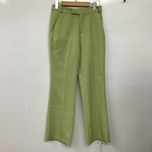 ローリーズファーム LOWRYS FARM パンツ スラックス LF521013TK カラーストレートパンツ L 無地 薄緑 / ライトグリーン /  レディース USED 古着 中古 10094002