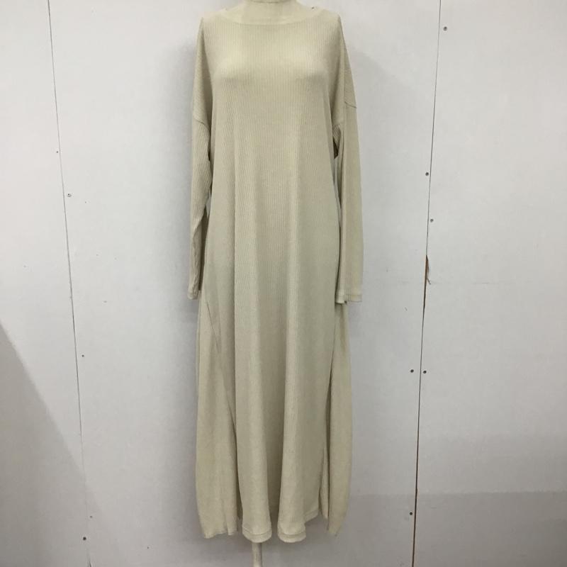 ローリーズファーム LOWRYS FARM ワンピース ロングスカート LF720018AD マルチWAYリブワンピース FREE 無地 アイボリー / アイボリー /  レディース USED 古着 中古 10094009