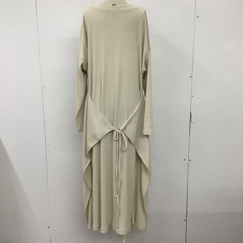 ローリーズファーム LOWRYS FARM ワンピース ロングスカート LF720018AD マルチWAYリブワンピース FREE 無地 アイボリー / アイボリー /  レディース USED 古着 中古 10094009
