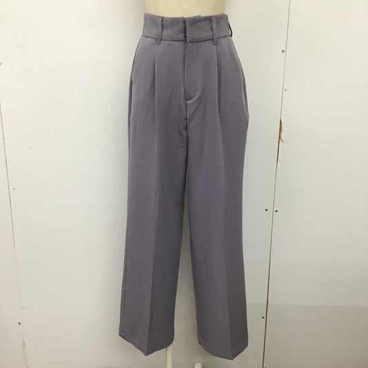 フォルクシー forksy. パンツ スラックス F0pt684 タック入り L 無地 紫 / パープル /  レディース USED 古着 中古 10094010