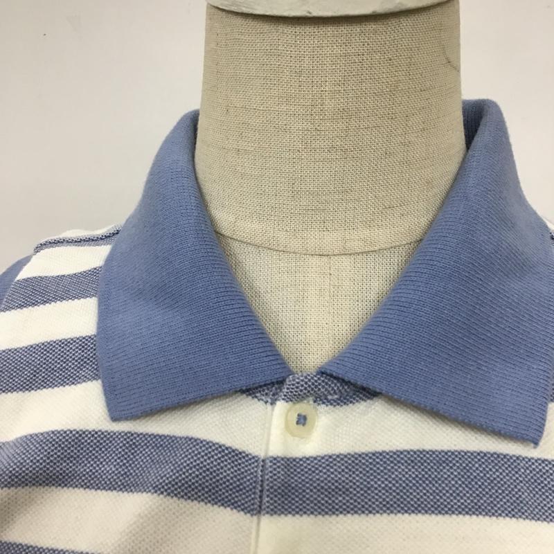 ラルフローレン RALPHLAUREN ワンピース ロングスカート ボーダーロングワンピース ノースリーブワンピース フレアワンピース XL ボーダー柄 白 / ホワイト / X 水色 / ライトブルー /  レディース USED 古着 中古 10094015