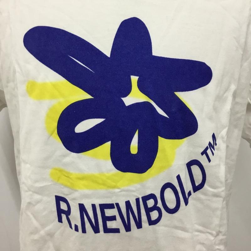 アール・ニューボールド R.NEWBOLD Tシャツ 半袖 プリントTシャツ 半袖カットソー XL 花柄 X プリント 白 / ホワイト /  メンズ USED 古着 中古 10094035