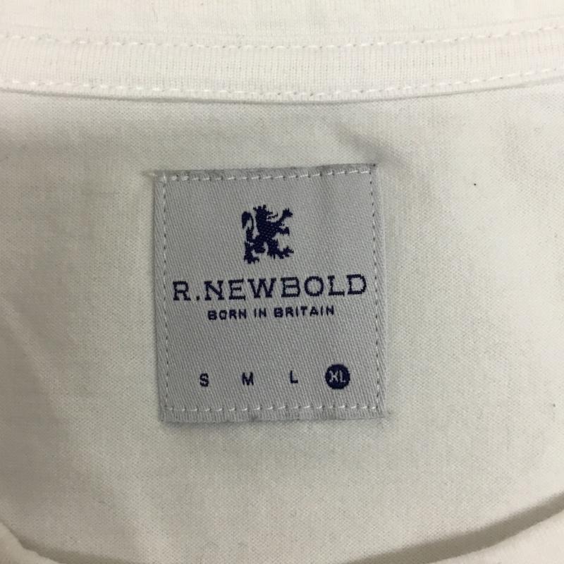 アール・ニューボールド R.NEWBOLD Tシャツ 半袖 プリントTシャツ 半袖カットソー XL 花柄 X プリント 白 / ホワイト /  メンズ USED 古着 中古 10094035