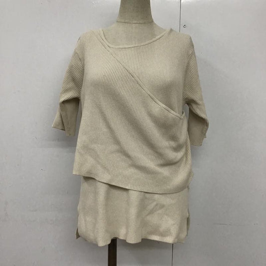 ローリーズファーム LOWRYS FARM カットソー 半袖 FREE 無地 オフホワイト / オフホワイト /  レディース USED 古着 中古 10094127