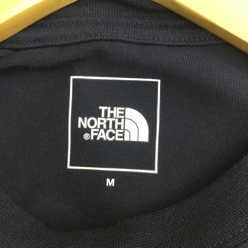 ザノースフェイス THE NORTH FACE Tシャツ 半袖 NT32108 バンダナ スクエア ロゴ Bandana Square Logo Tee M ロゴ、文字 X プリント 紺 / ネイビー / X 黄 / イエロー /  メンズ USED 古着 中古 10094160