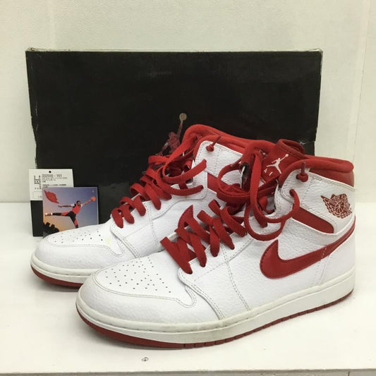 ナイキ NIKE スニーカー スニーカー 332540-161 AIR JORDAN 1 RETRO H I2009年 Do The Right Thing 27.0cm 白 / ホワイト / X 赤 / レッド /  メンズ USED 古着 中古 10094165