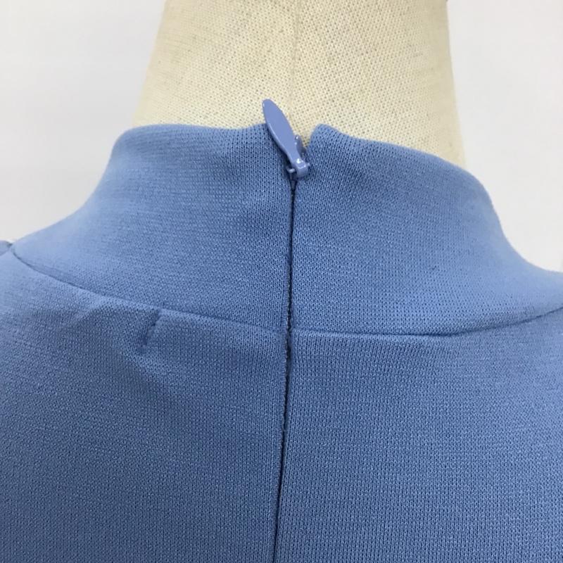 スライ SLY ワンピース ひざ丈スカート 030FAA83-2720 TUCK PUFF S／L FLARE ワンピース 2 無地 水色 / ライトブルー /  レディース USED 古着 中古 10094213