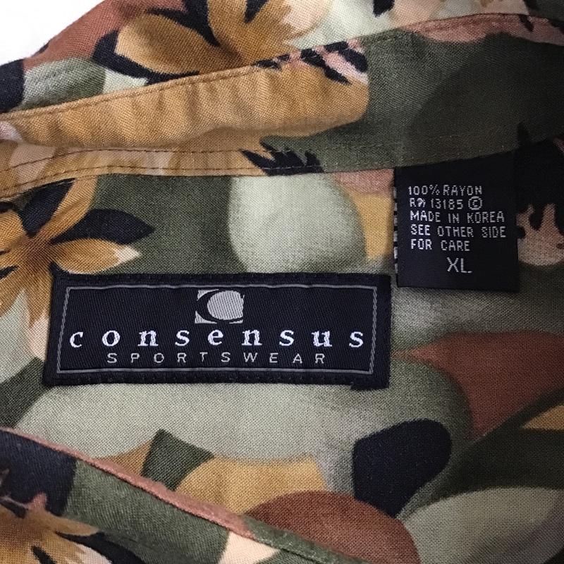 古着 USED シャツ、ブラウス 半袖 consensus シャツ アロハシャツ 半袖シャツ 総柄 ヴィンテージシャツ XL 総柄 マルチカラー / マルチカラー /  メンズ USED 古着 中古 10094227