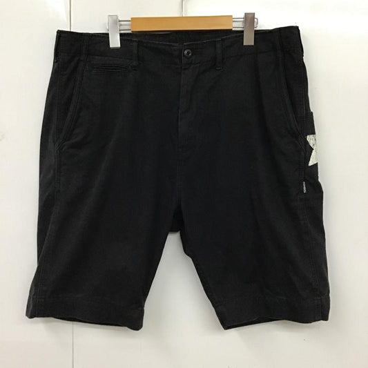 古着 USED パンツ ショートパンツ ハーフパンツ ショートパンツ ヴィンテージパンツ XL 無地 黒 / ブラック /  メンズ USED 古着 中古 10094240