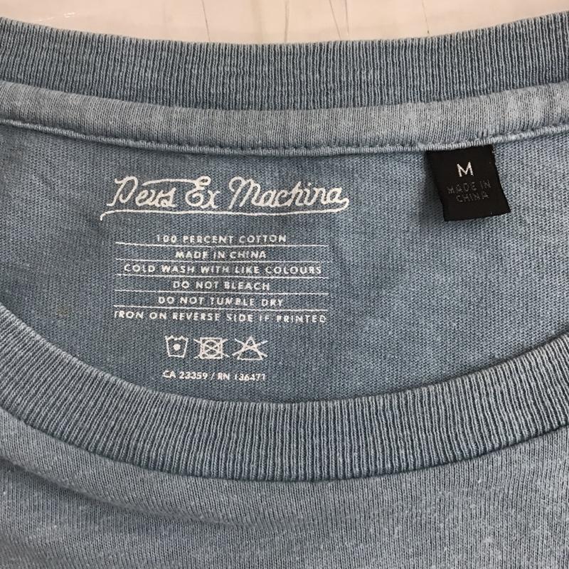 デウスエクスマキナ DEUS EX MACHINA Tシャツ 半袖 半袖カットソー プリントTシャツ クルーネックシャツ M プリント 青 / ブルー /  メンズ USED 古着 中古 10094249