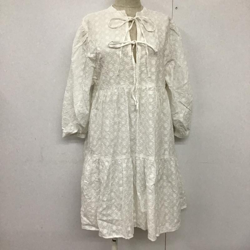 ミスティウーマン mysty woman ワンピース ミニスカート FREE 無地 白 / ホワイト /  レディース USED 古着 中古 10094269
