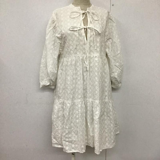 ミスティウーマン mysty woman ワンピース ミニスカート FREE 無地 白 / ホワイト /  レディース USED 古着 中古 10094269
