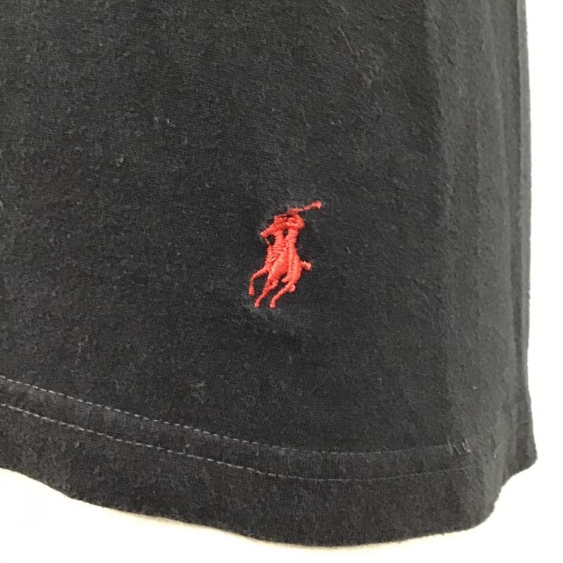 ポロラルフローレン POLO RALPH LAUREN Tシャツ 半袖 半袖カットソー 無地Tシャツ 半袖Tシャツ S 無地 黒 / ブラック /  メンズ USED 古着 中古 10094270