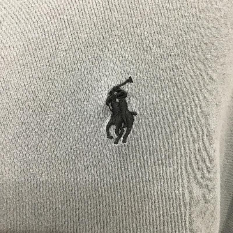 ポロラルフローレン POLO RALPH LAUREN Tシャツ 半袖 Vネックカットソー 半袖カットソー Tシャツ 無地 M ロゴ、文字 X ワンポイント X 無地 灰 / グレー /  メンズ USED 古着 中古 10094288