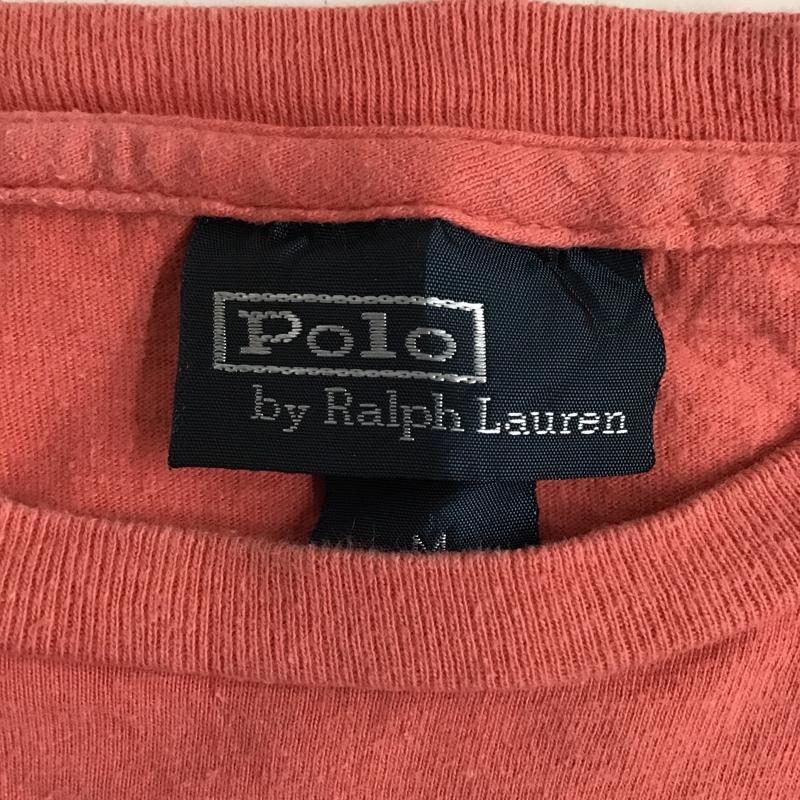 ポロラルフローレン POLO RALPH LAUREN Tシャツ 半袖 半袖カットソー 半袖Tシャツ 無地Tシャツ M 無地 X ロゴ、文字 赤 / レッド /  メンズ USED 古着 中古 10094291