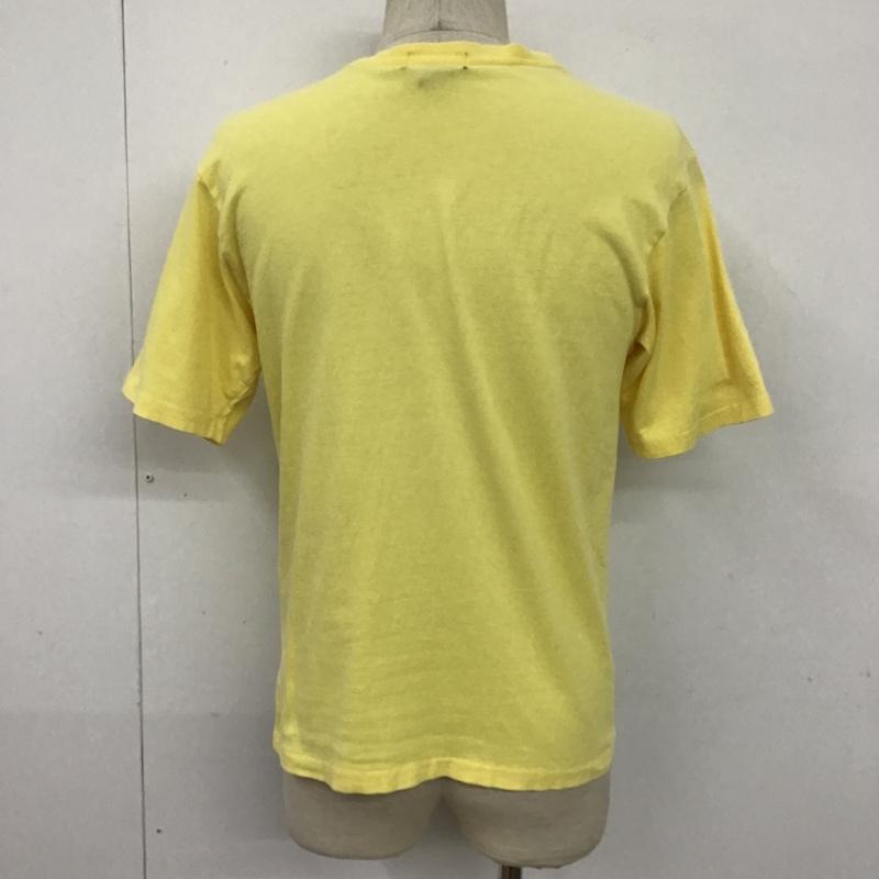 ポロバイラルフローレン Polo by RALPH LAUREN Tシャツ 半袖 半袖カットソー 半袖Tシャツ 無地Tシャツ L 無地 黄 / イエロー /  メンズ USED 古着 中古 10094294