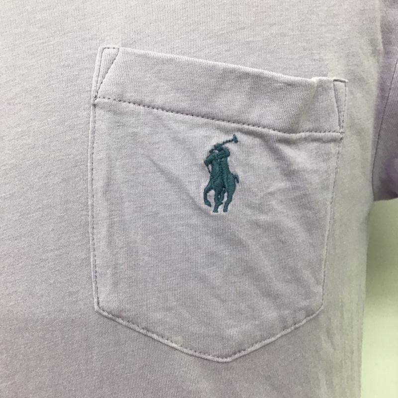 ポロラルフローレン POLO RALPH LAUREN Tシャツ 半袖 半袖カットソー Tシャツ 無地Tシャツ クルーネックシャツ S 無地 紫 / パープル /  メンズ USED 古着 中古 10094295