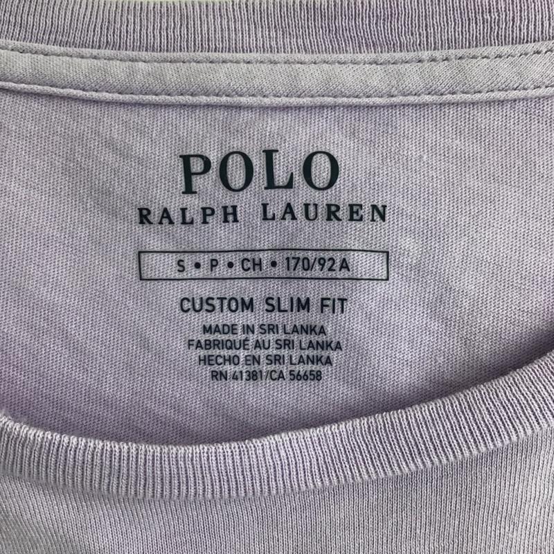 ポロラルフローレン POLO RALPH LAUREN Tシャツ 半袖 半袖カットソー Tシャツ 無地Tシャツ クルーネックシャツ S 無地 紫 / パープル /  メンズ USED 古着 中古 10094295