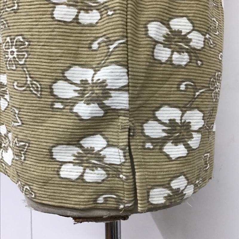 古着 USED シャツ、ブラウス 半袖 S 総柄 ベージュ / ベージュ / X 白 / ホワイト /  メンズ USED 古着 中古 10094300