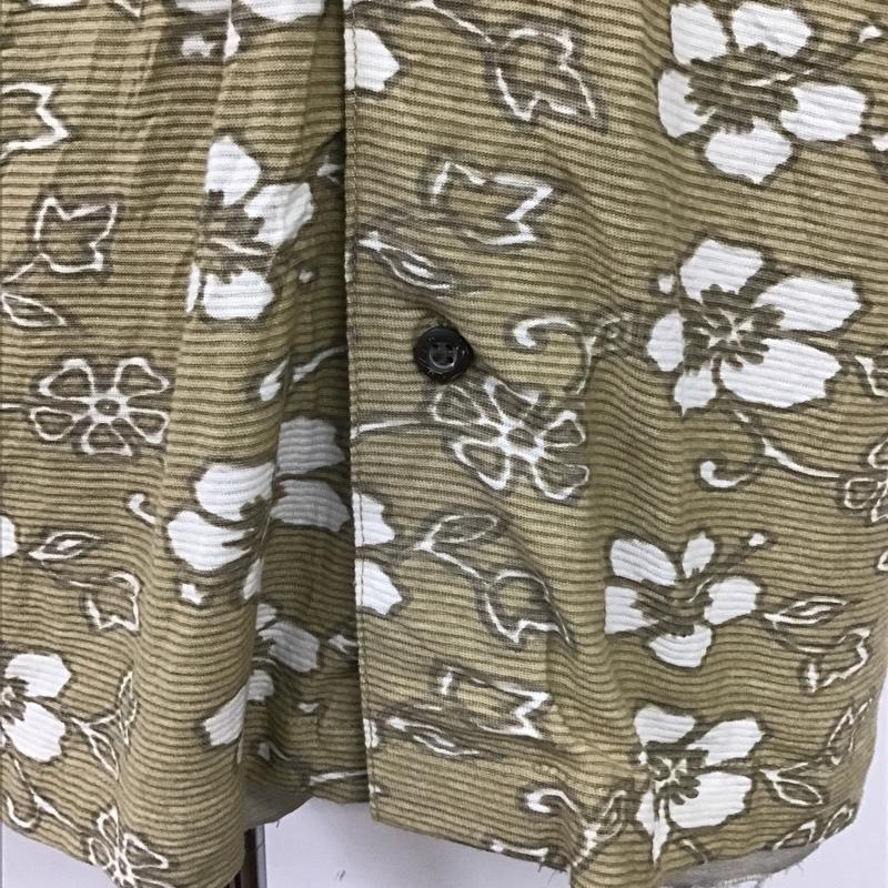 古着 USED シャツ、ブラウス 半袖 S 総柄 ベージュ / ベージュ / X 白 / ホワイト /  メンズ USED 古着 中古 10094300