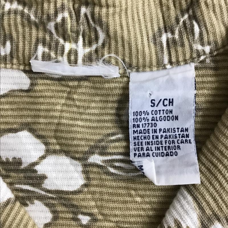 古着 USED シャツ、ブラウス 半袖 S 総柄 ベージュ / ベージュ / X 白 / ホワイト /  メンズ USED 古着 中古 10094300