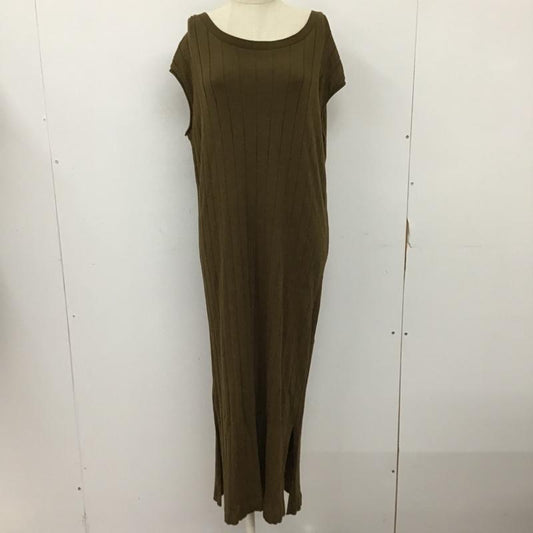 アイテムズ アーバンリサーチ ITEMS URBAN RESEARCH ワンピース ロングスカート FREE 無地 茶 / ブラウン /  レディース USED 古着 中古 10094306