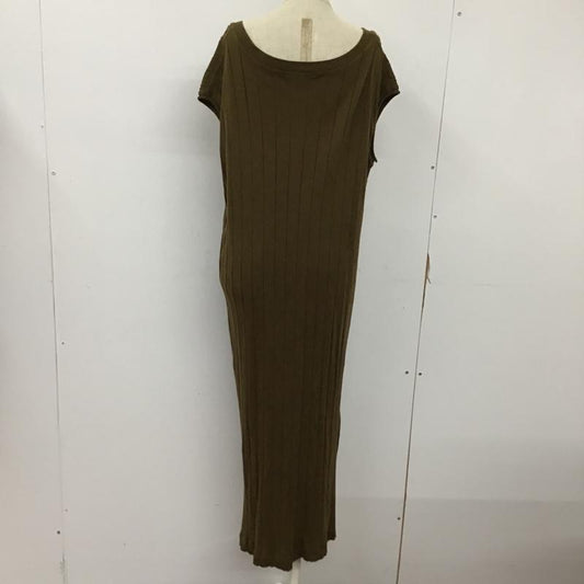 アイテムズ アーバンリサーチ ITEMS URBAN RESEARCH ワンピース ロングスカート FREE 無地 茶 / ブラウン /  レディース USED 古着 中古 10094306
