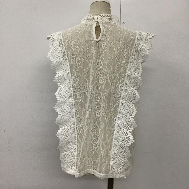 センスオブプレイスバイアーバンリサーチ SENSE OF PLACE by URBAN RESEARCH シャツ、ブラウス 半袖 AA95-23B130 総レースブラウス FREE  白 / ホワイト /  レディース USED 古着 中古 10094310