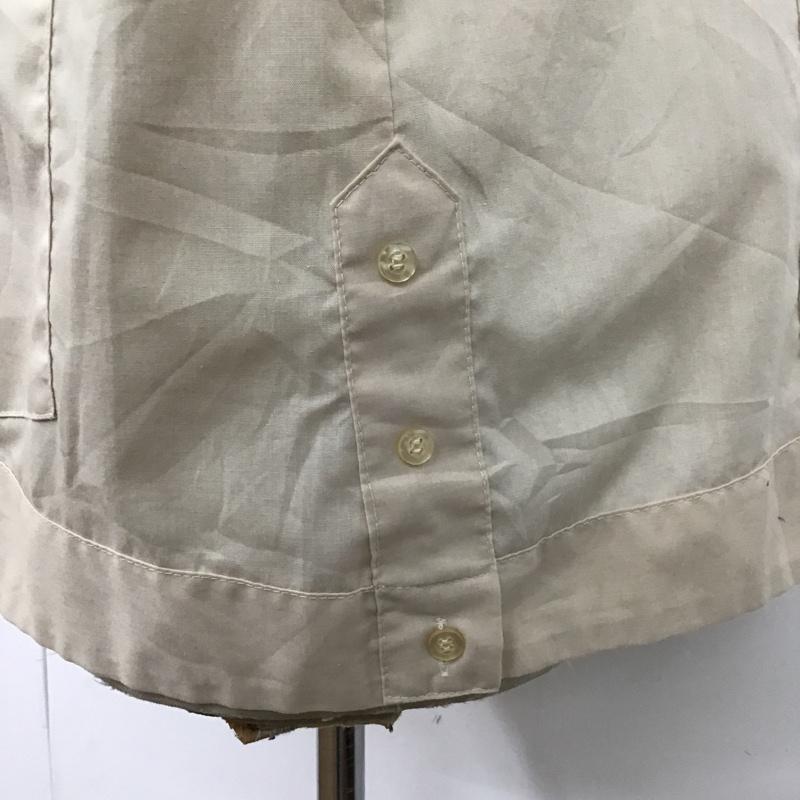 古着 USED シャツ、ブラウス 半袖 オープンカラーシャツ 無地 ベージュ / ベージュ /  メンズ USED 古着 中古 10094345