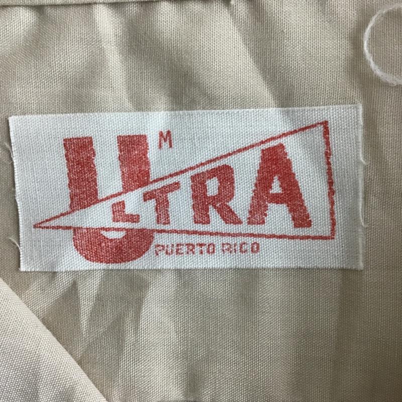 古着 USED シャツ、ブラウス 半袖 オープンカラーシャツ 無地 ベージュ / ベージュ /  メンズ USED 古着 中古 10094345