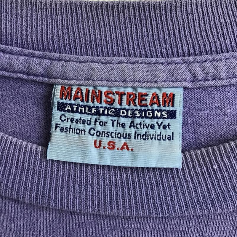 古着 USED Tシャツ 半袖 クルーネック プリント ロゴ、文字 紫 / パープル /  メンズ USED 古着 中古 10094350