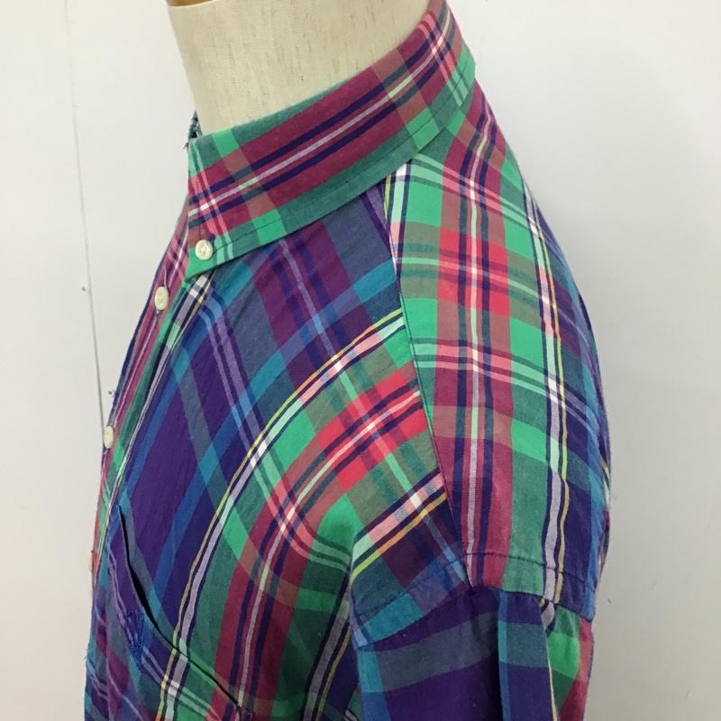 ノーティカ NAUTICA シャツ、ブラウス 半袖 ボタンダウン 胸ポケット チェック XL ワンポイント マルチカラー / マルチカラー /  メンズ USED 古着 中古 10094353