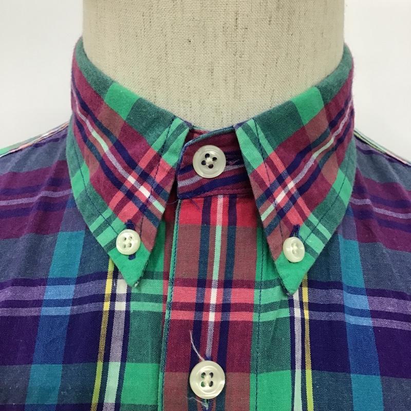 ノーティカ NAUTICA シャツ、ブラウス 半袖 ボタンダウン 胸ポケット チェック XL ワンポイント マルチカラー / マルチカラー /  メンズ USED 古着 中古 10094353