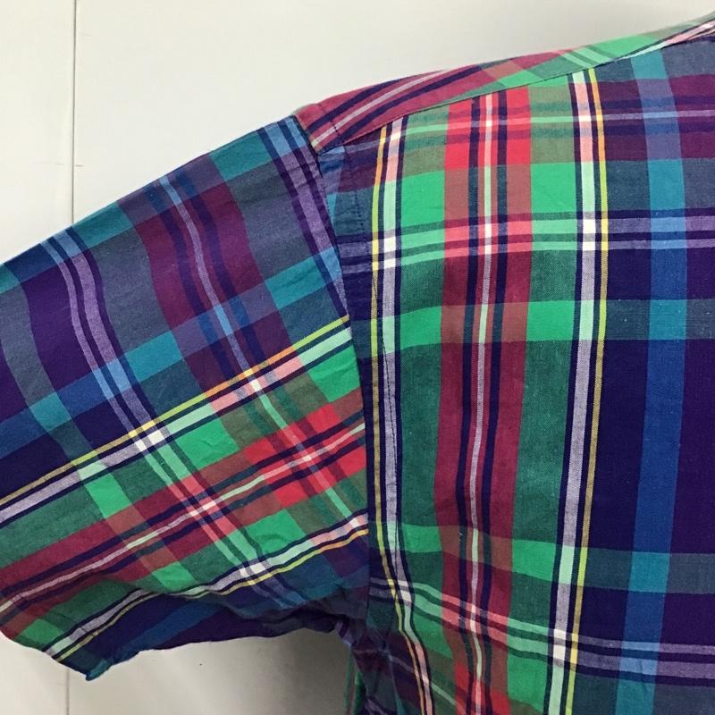 ノーティカ NAUTICA シャツ、ブラウス 半袖 ボタンダウン 胸ポケット チェック XL ワンポイント マルチカラー / マルチカラー /  メンズ USED 古着 中古 10094353